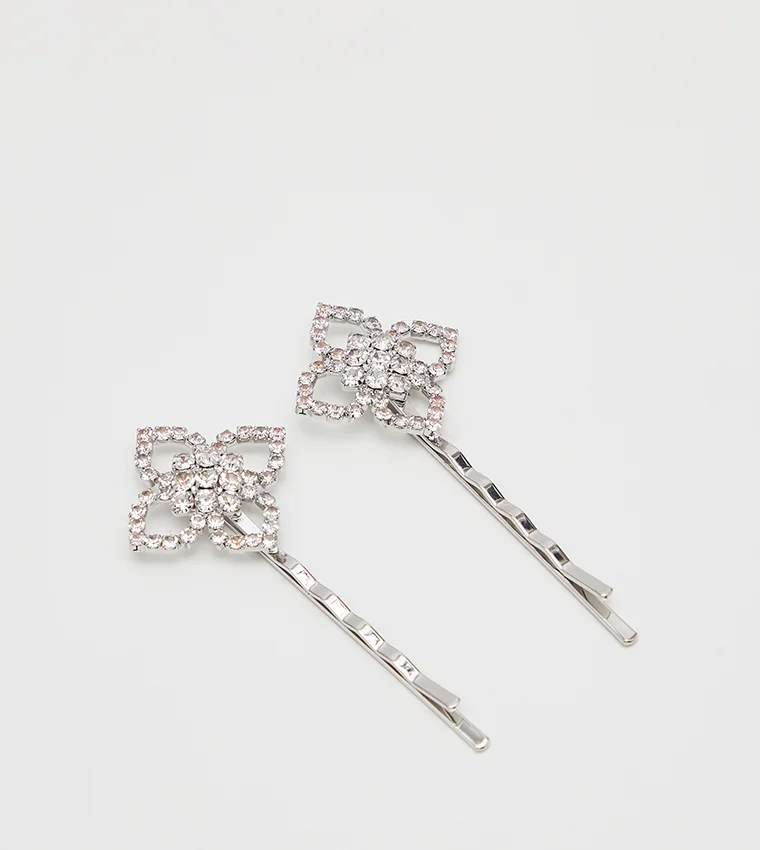 ALDO  FOILLAN Stone Embellished Hair Clips for Women | Best Price UAE